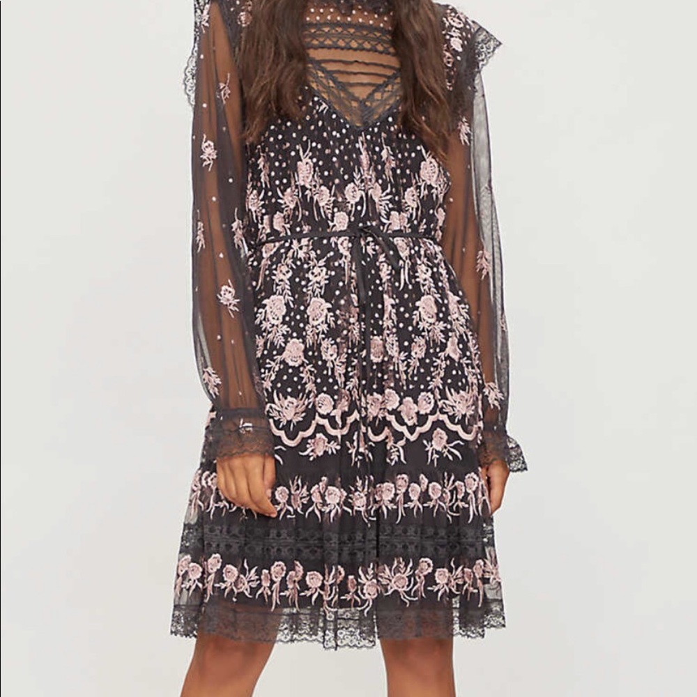 🌸Needle & Thread Dress NWT
“Graphite Eclipse” Dress🌸